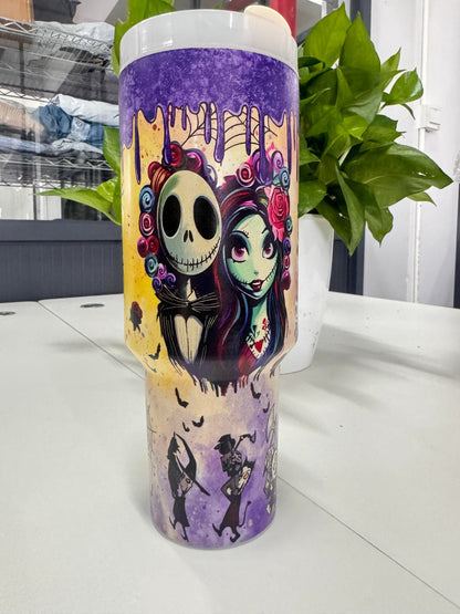 Sally x Jack Skellington Tumbler